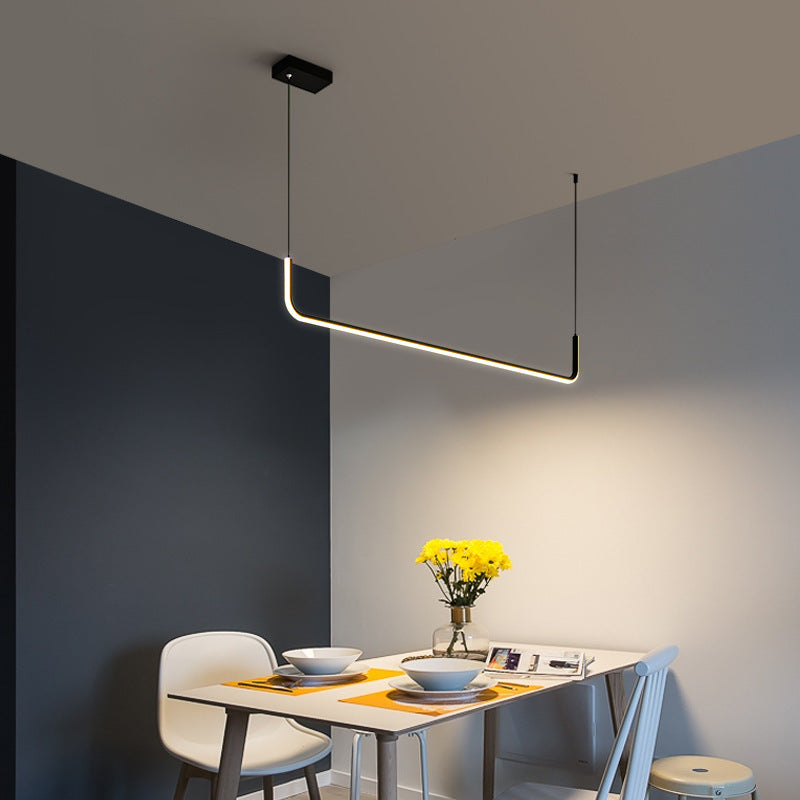 Lumisaxon | Led Chandelier Minimalist Strip Wide Pressure Lamp