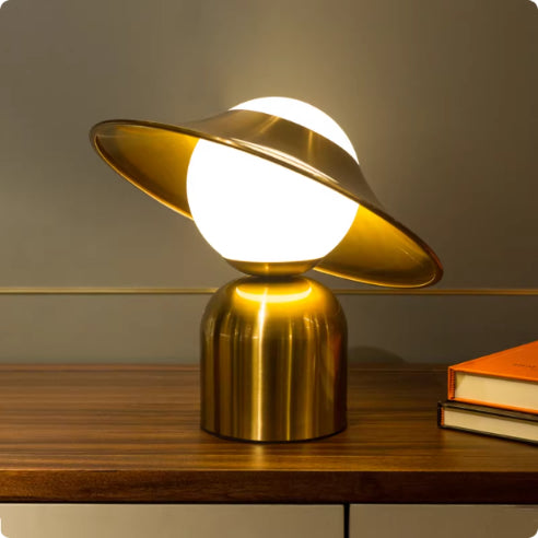 Lumisaxon | Modern Light Luxury Table Lamp Nordic Simple Designer Bedroom Bedside Lamp Glass High Sense Living Room Decorative Lamp
