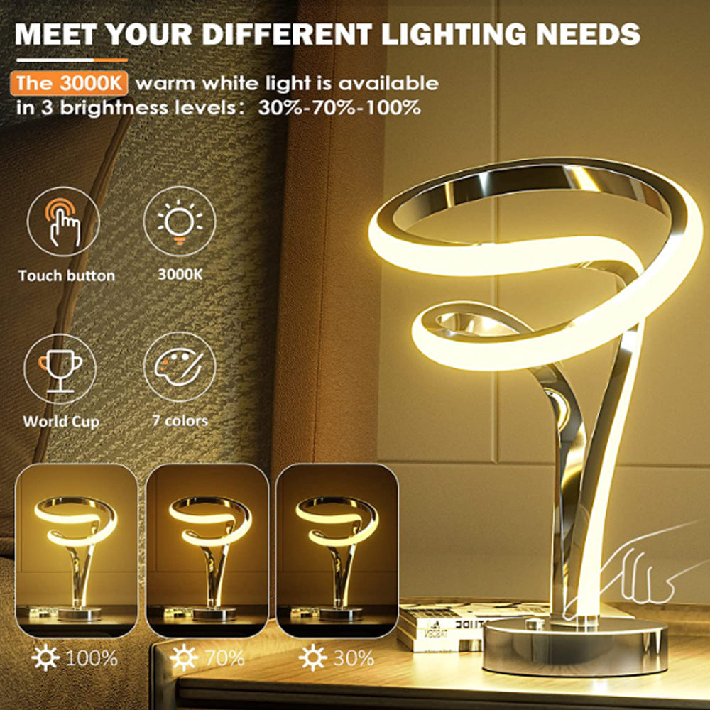 Lumisaxon | Aluminum Alloy Bar Table Lamp Led Wooden Eye Protection Table Lamp Can Be Used For Usb Charging