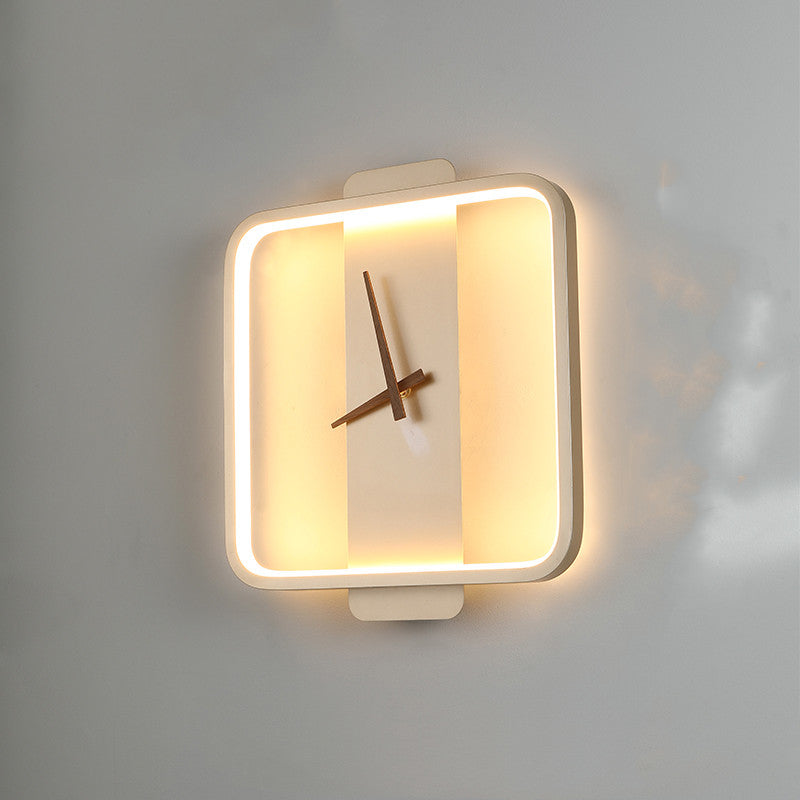 Lumisaxon | Nordic Wall Lamp Bedroom Bedside Lamp Clock Modeling Lamp