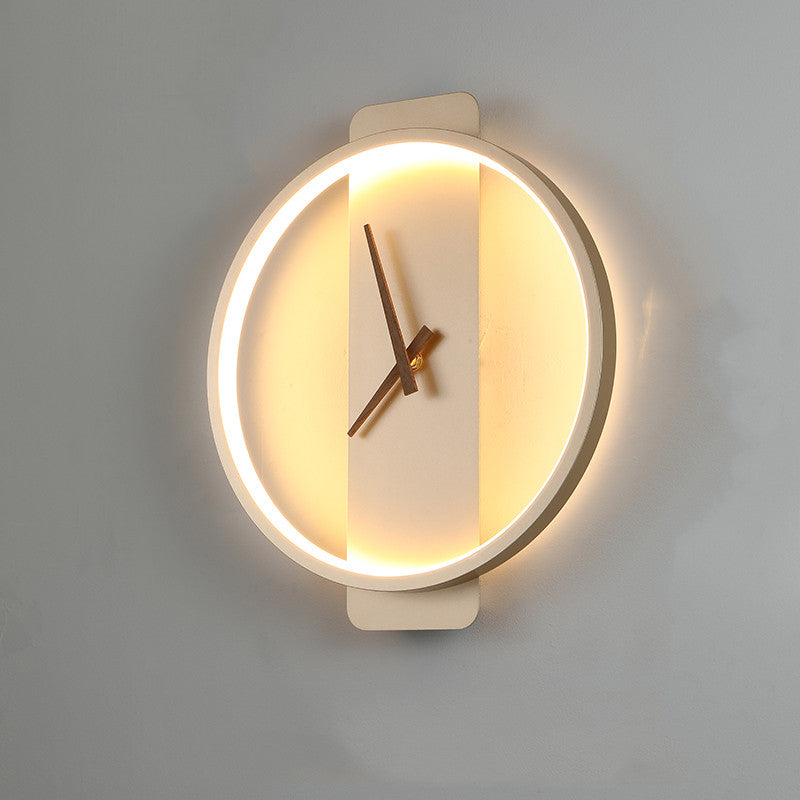 Lumisaxon | Nordic Wall Lamp Bedroom Bedside Lamp Clock Modeling Lamp