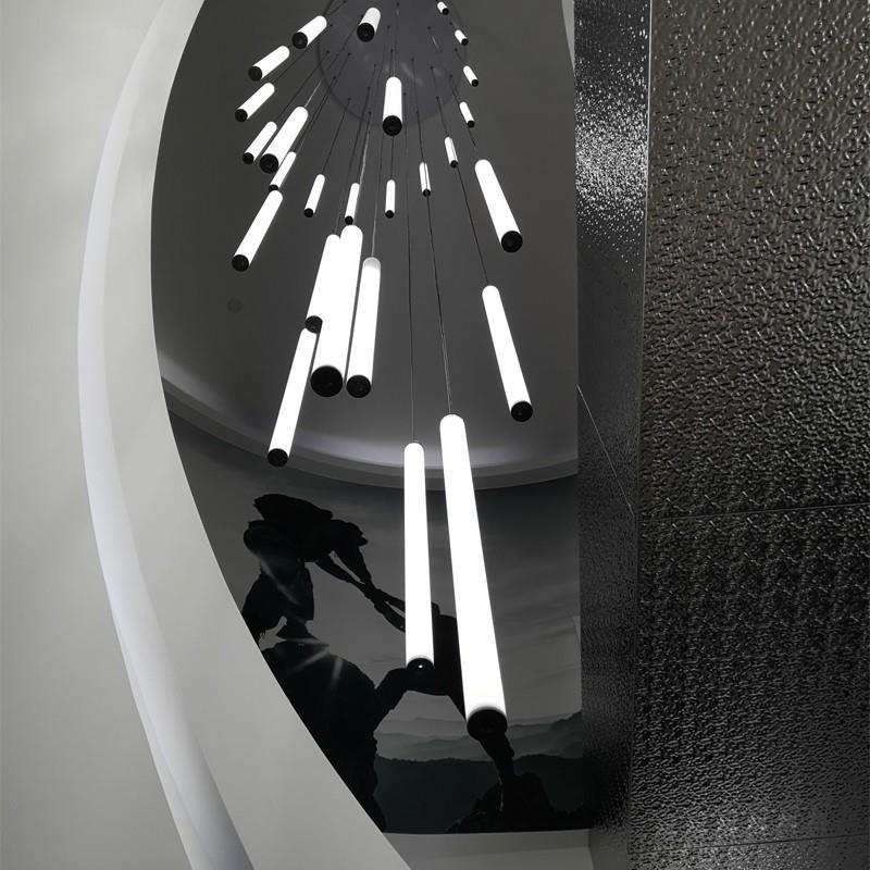 Lumisaxon | Rotating Staircase Duplex High-Rise Chandelier