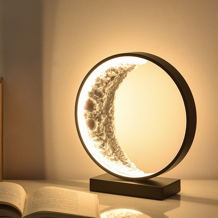 Lumisaxon | Nordic Decorative Bedroom Crescent Shape Table Lamp