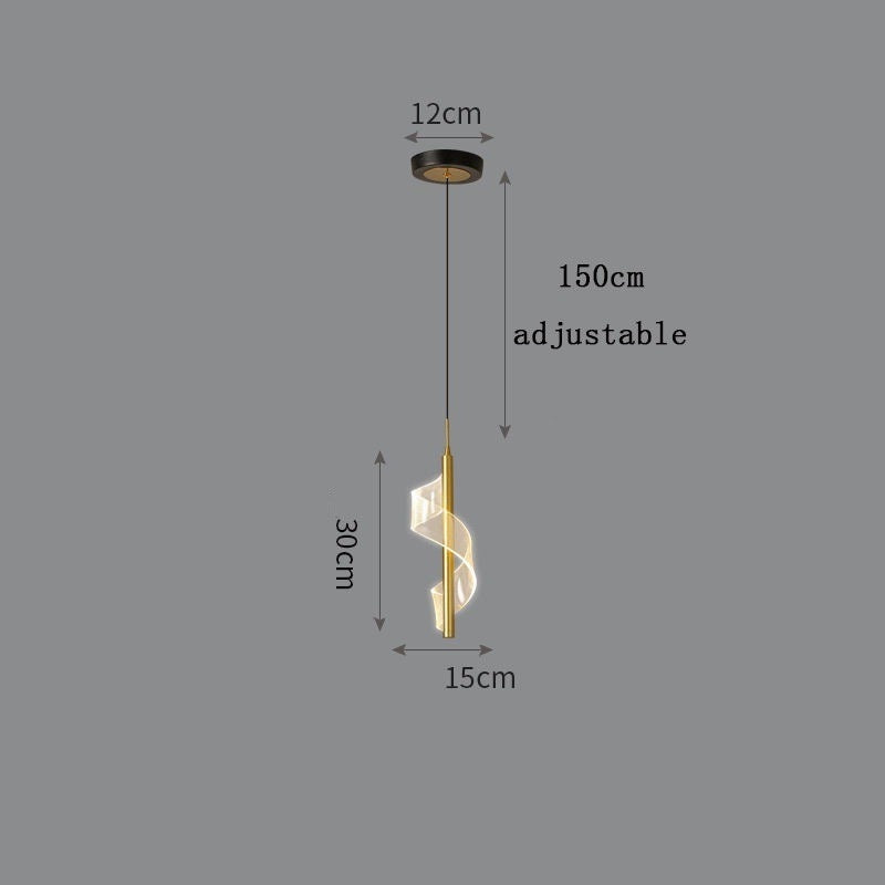 Lumisaxon | Modern Simple And Light Luxury Bedroom Bedside Chandelier