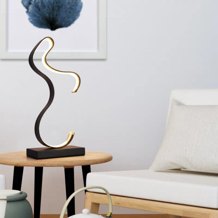 Lumisaxon | Post Shaped Table Lamp Romantic Bedroom