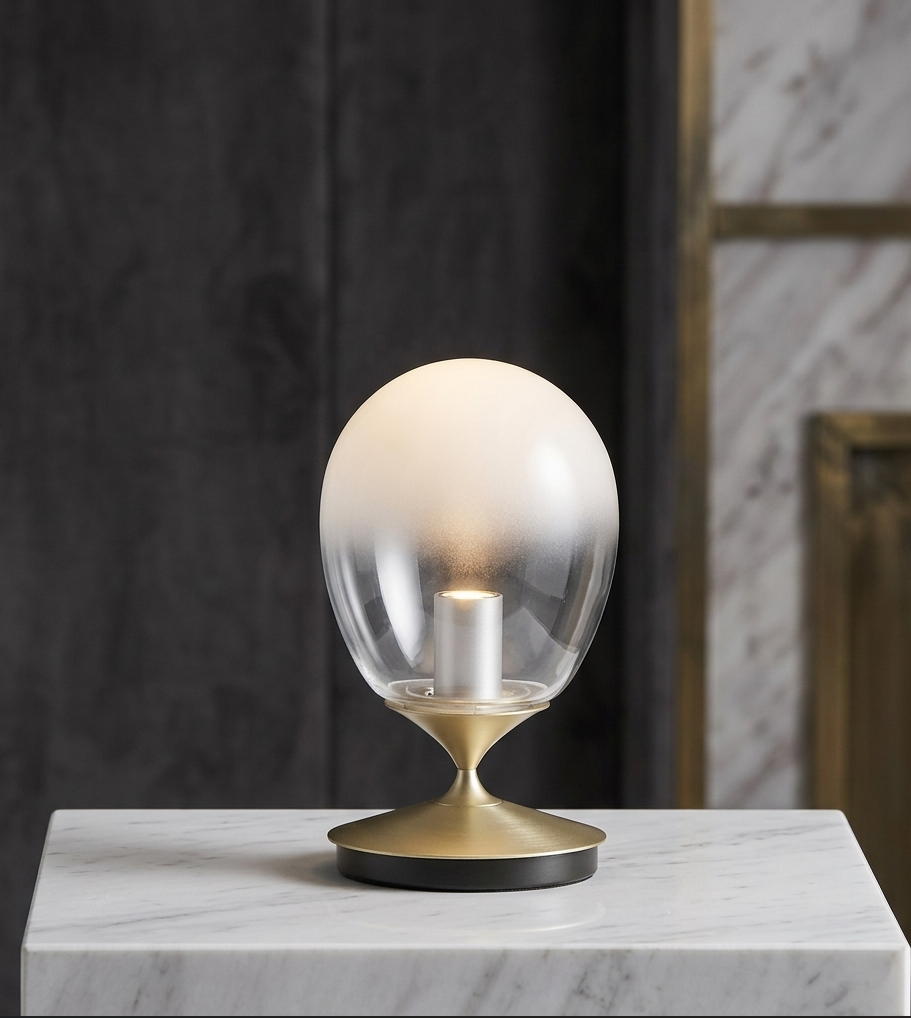 Lumisaxon | Dimmable Metal Bedroom Shaped Decorative Table Lamp