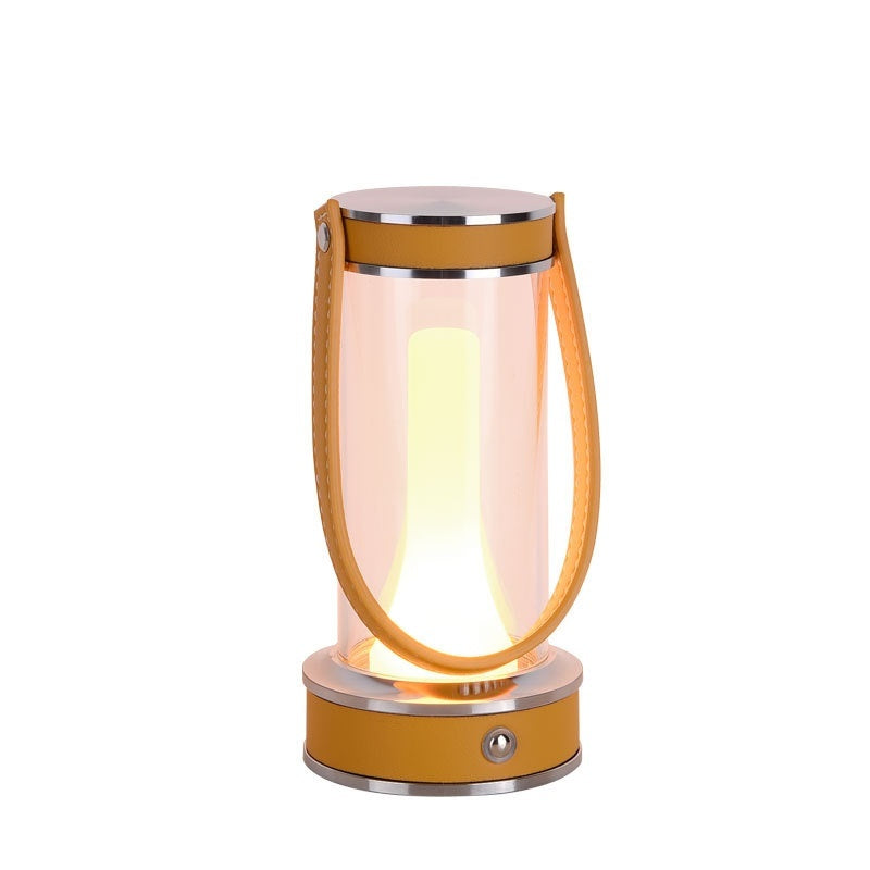 Lumisaxon | Rechargeable Atmosphere Camping Leather Portable Table Lamp