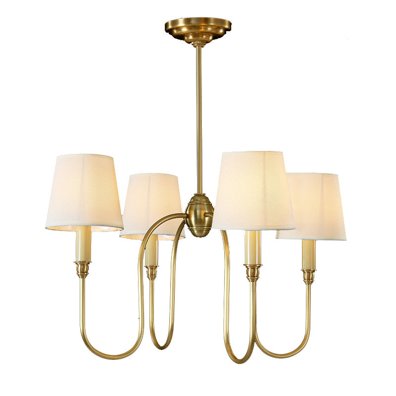 Lumisaxon | Copper Bedroom Chandelier Simple Living Room Dining Room Chandelier