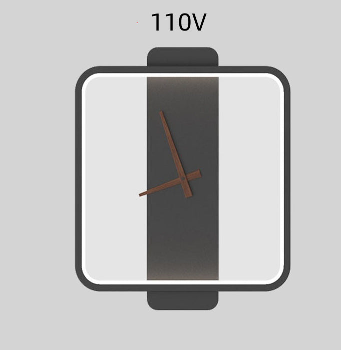 Lumisaxon | Nordic Wall Lamp Bedroom Bedside Lamp Clock Modeling Lamp