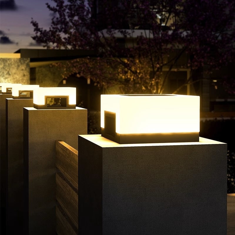 Lumisaxon | Outdoor Solar-Powered Stainless Steel Waterproof Courtyard Lights