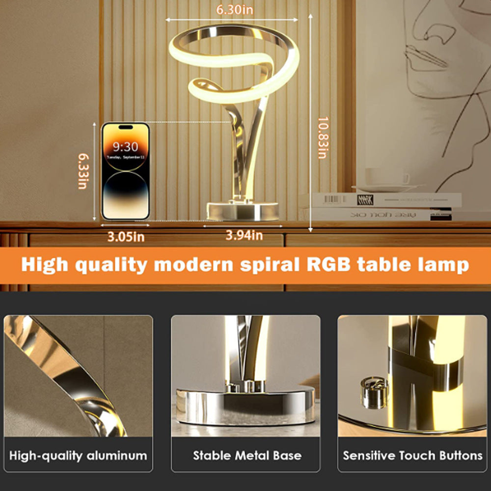Lumisaxon | Aluminum Alloy Bar Table Lamp Led Wooden Eye Protection Table Lamp Can Be Used For Usb Charging