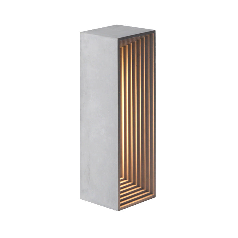 Lumisaxon | Table Lamp Concrete Building Night Light Gift