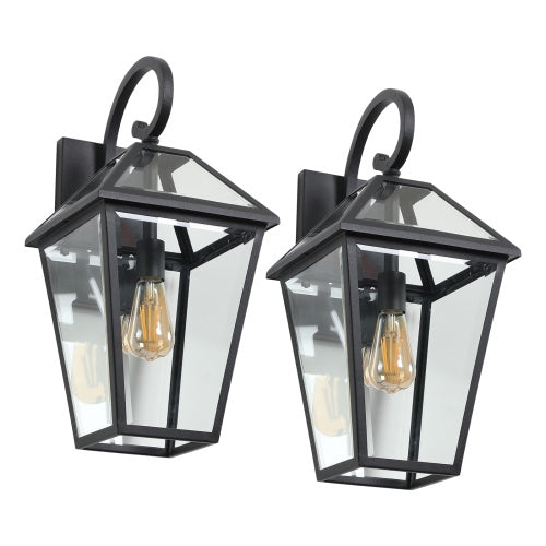 Lumisaxon | Modern Outdoor Waterproof Wall Lights Support Many Types Of Bulb-2 Packs