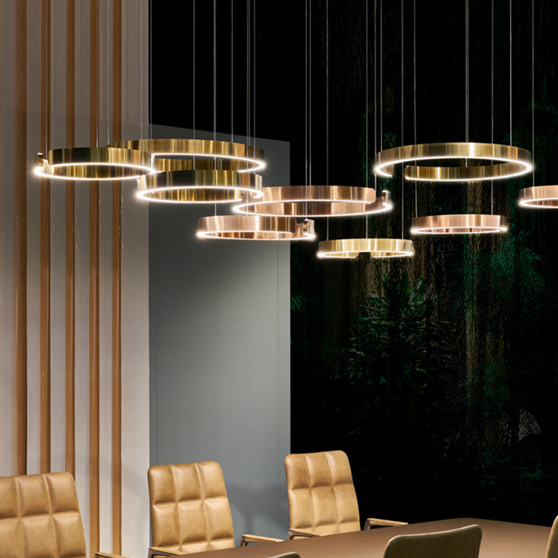 Lumisaxon | Led Full-Spectrum Modern Dining Room Chandelier With A Light-Luxury Design