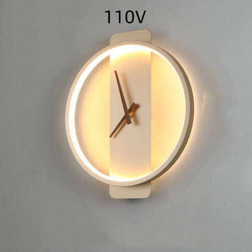 Lumisaxon | Nordic Wall Lamp Bedroom Bedside Lamp Clock Modeling Lamp