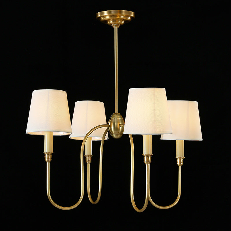 Lumisaxon | Copper Bedroom Chandelier Simple Living Room Dining Room Chandelier