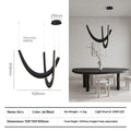 Lumisaxon | Artistic Living Room And Dining Room Minimalist Modern Solid-Wood U-Shaped Chandelier New Design