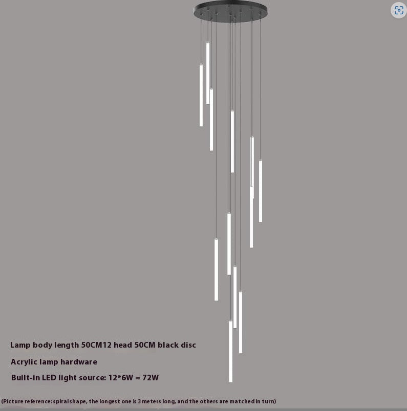 Lumisaxon | Rotating Staircase Duplex High-Rise Chandelier
