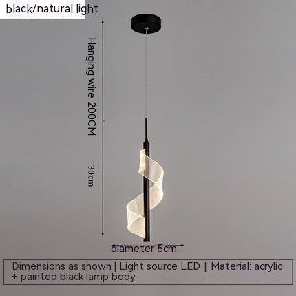 Lumisaxon | Modern Simple And Light Luxury Bedroom Bedside Chandelier