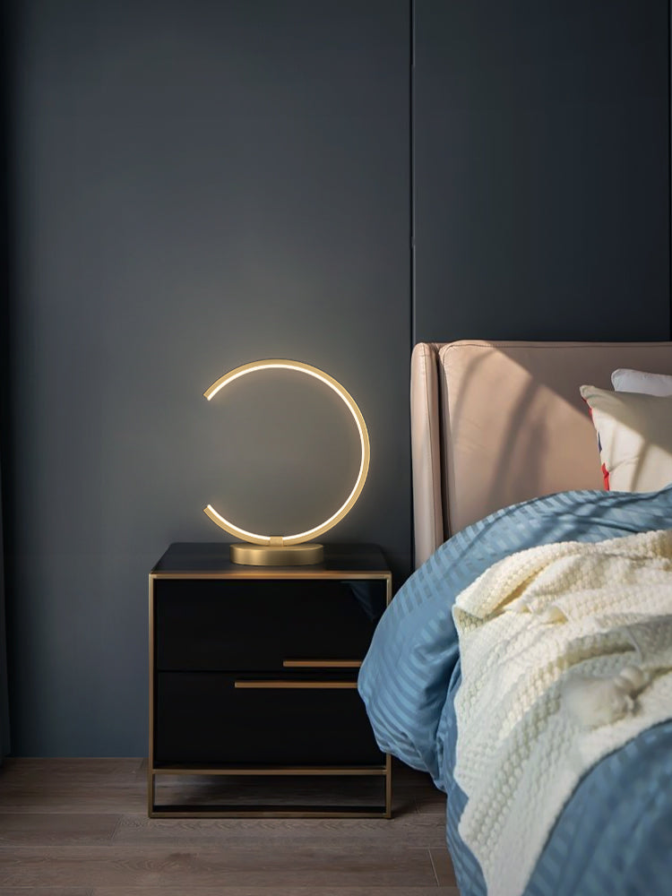 Lumisaxon | All Copper Table Minimalist Living Room Bedside Lamp