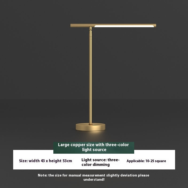 Lumisaxon | Brass Modern Lamp Luxury Simplicity With Added Rocker Arm Table Lamp