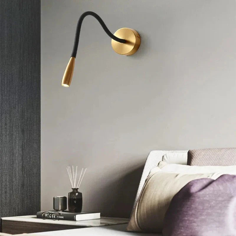 Lumisaxon | Hose Wall Lamp Bedside Led Copper Lamp