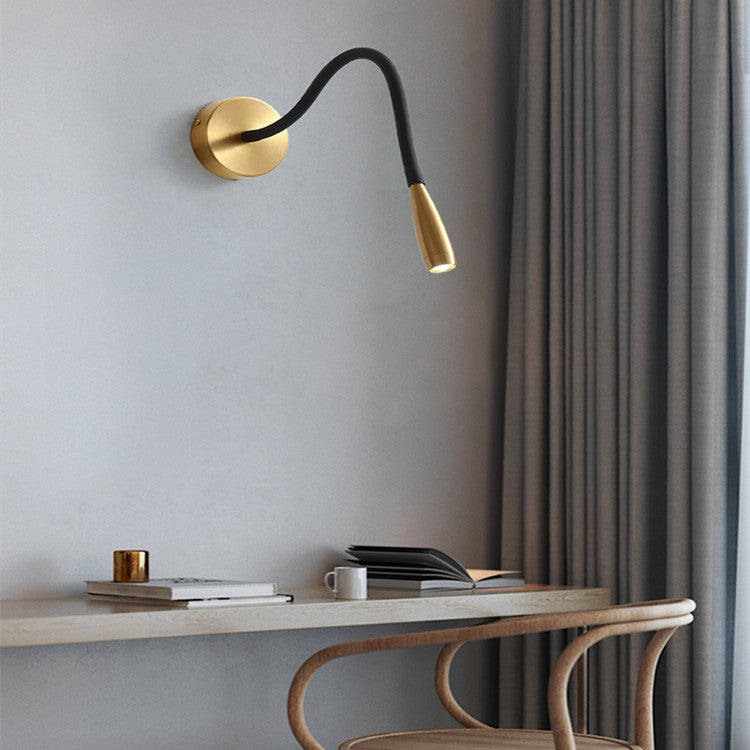 Lumisaxon | Hose Wall Lamp Bedside Led Copper Lamp