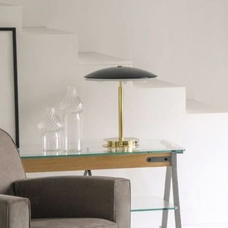 Lumisaxon | Mushroom Wrought Iron Simple Bedroom Bedside Lamp Metal Table Lamp