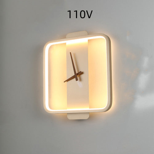 Lumisaxon | Nordic Wall Lamp Bedroom Bedside Lamp Clock Modeling Lamp