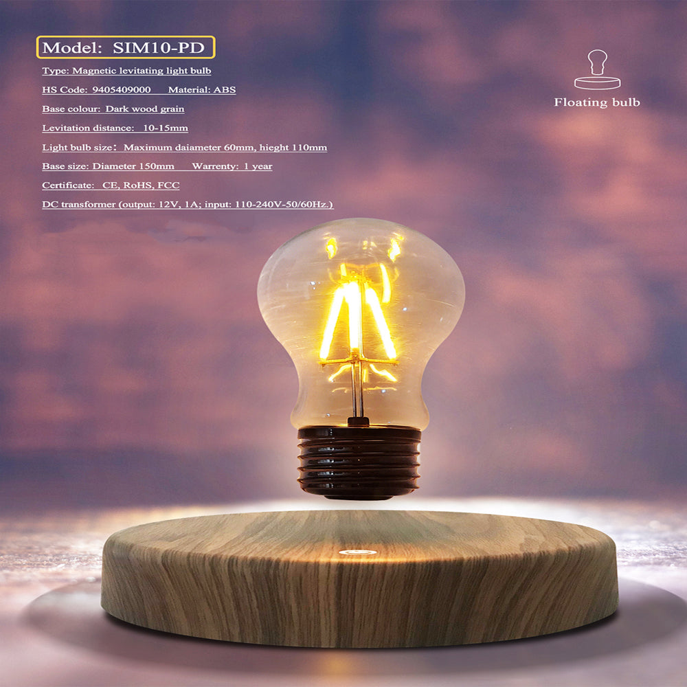 Lumisaxon | Magnetic Levitation Bulb Night Light Desktop Decoration Table Lamp Ornaments