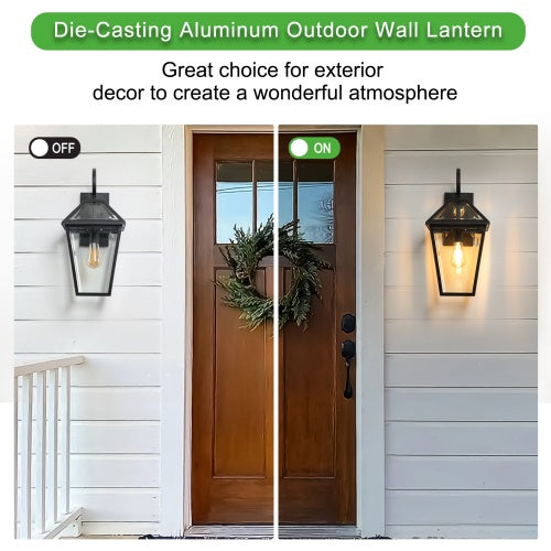 Lumisaxon | Modern Outdoor Waterproof Wall Lights Support Many Types Of Bulb-2 Packs