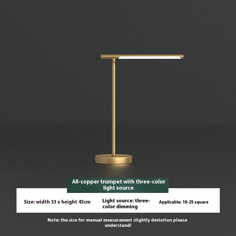 Lumisaxon | Brass Modern Lamp Luxury Simplicity With Added Rocker Arm Table Lamp