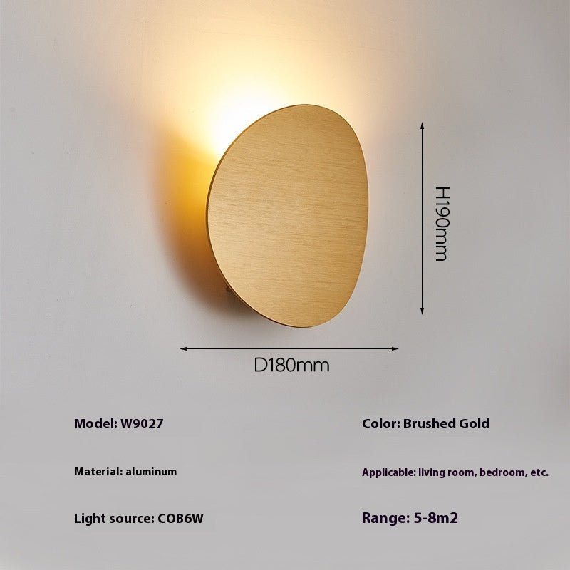 Lumisaxon | Simple Bedside Lamp Round Aisle Wall Lamp
