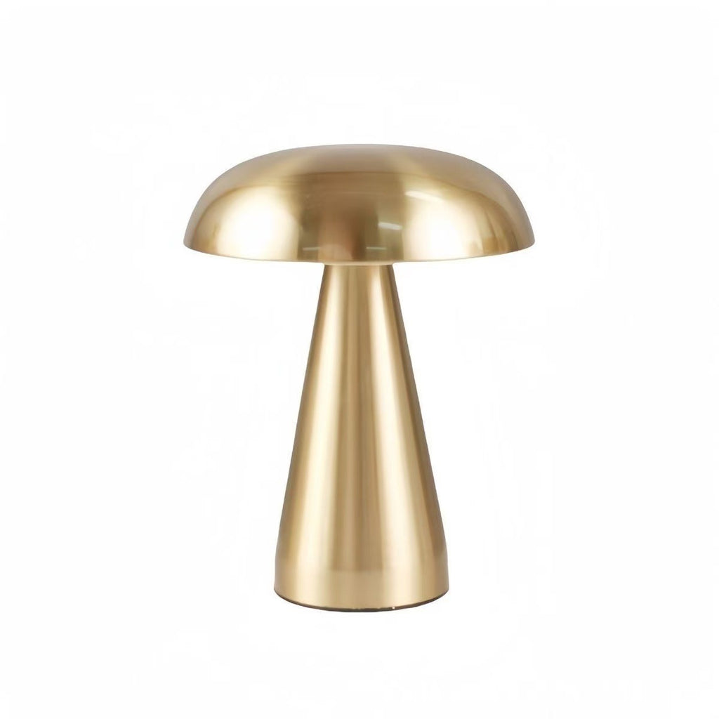Lumisaxon | Mushroom-Shaped Ambient Light, Suitable For Bedrooms, Restaurants, Cafes, And Bar Booths. It Is A European-Style Small Table Lamp With Touch Control And Rechargeable Functionality.