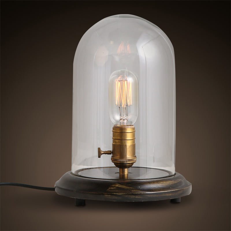 Lumisaxon | Wooden Table Lamp With Adjustable Brightness For Coffee Shop