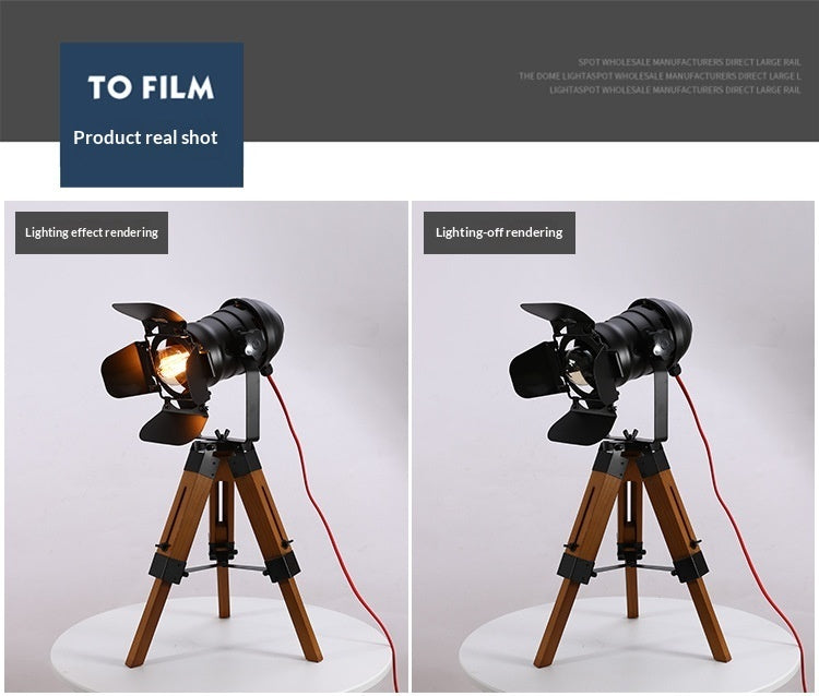 Lumisaxon | Artistic Vintage Solid Wood Fill Light Table Lamp