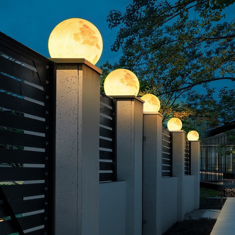Lumisaxon | Pillar Lamp Outdoor Wall Moon Light Power-On Door