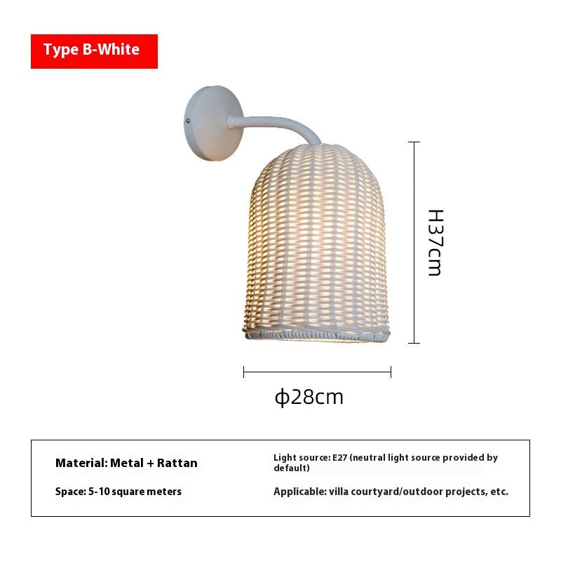 Lumisaxon | New Chinese Outdoor Vine Art Wall Lamp