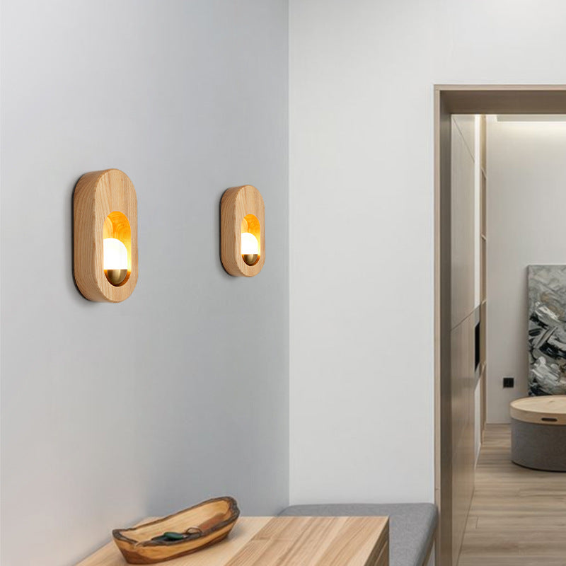 Lumisaxon | Led Solid Wood Wall Lamp